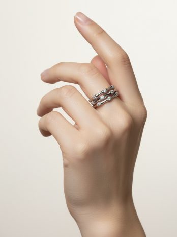 Bague argent minimaliste