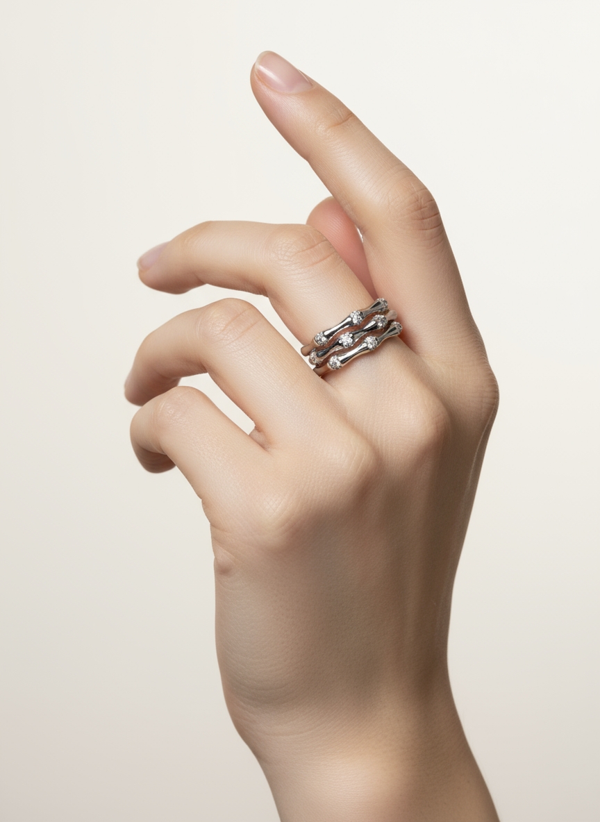 Bague argent minimaliste